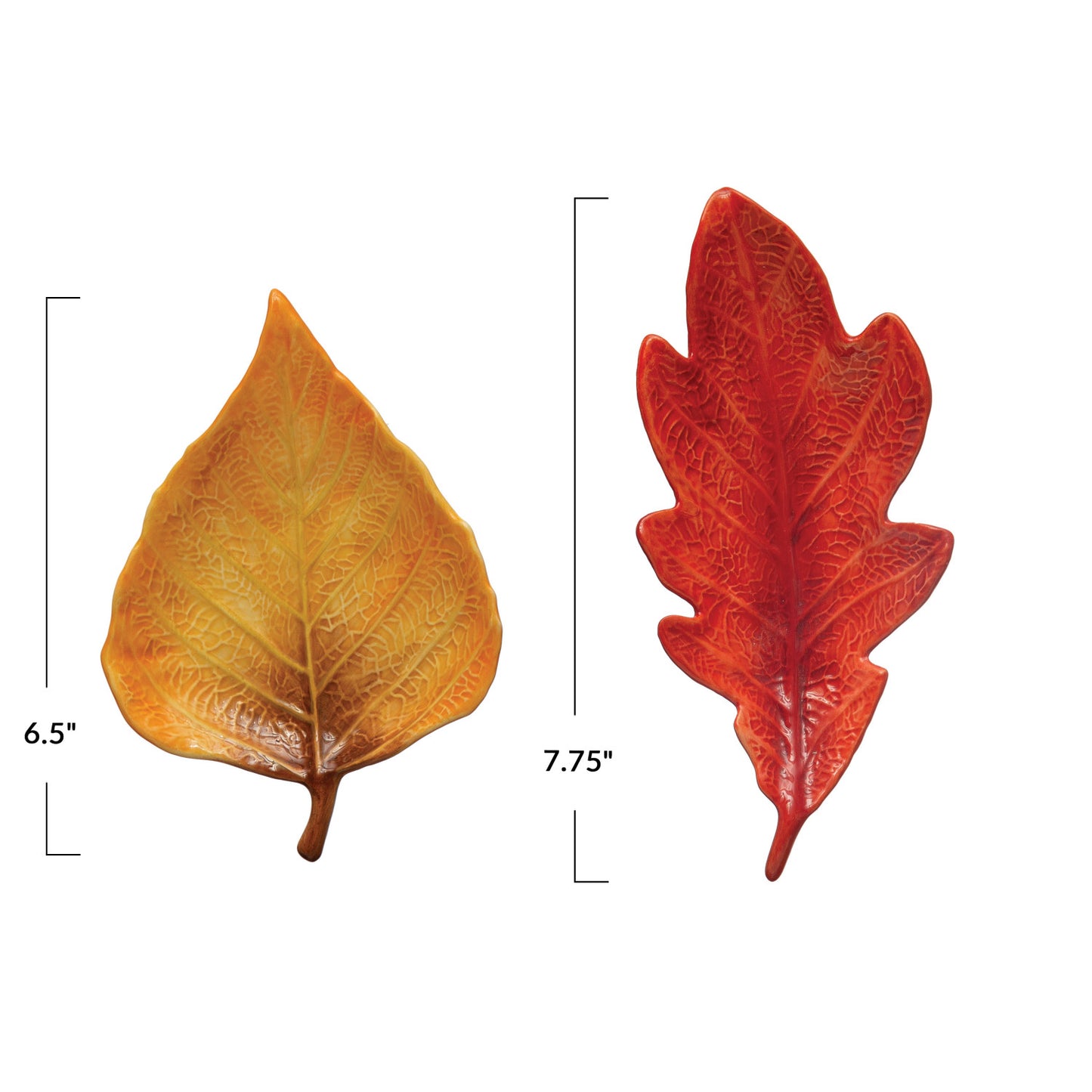 Ceramic Leaf Shaped Plate