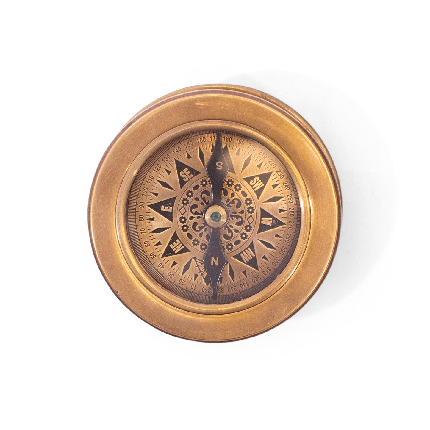 Walt Whitman Compass with Leather Pouch