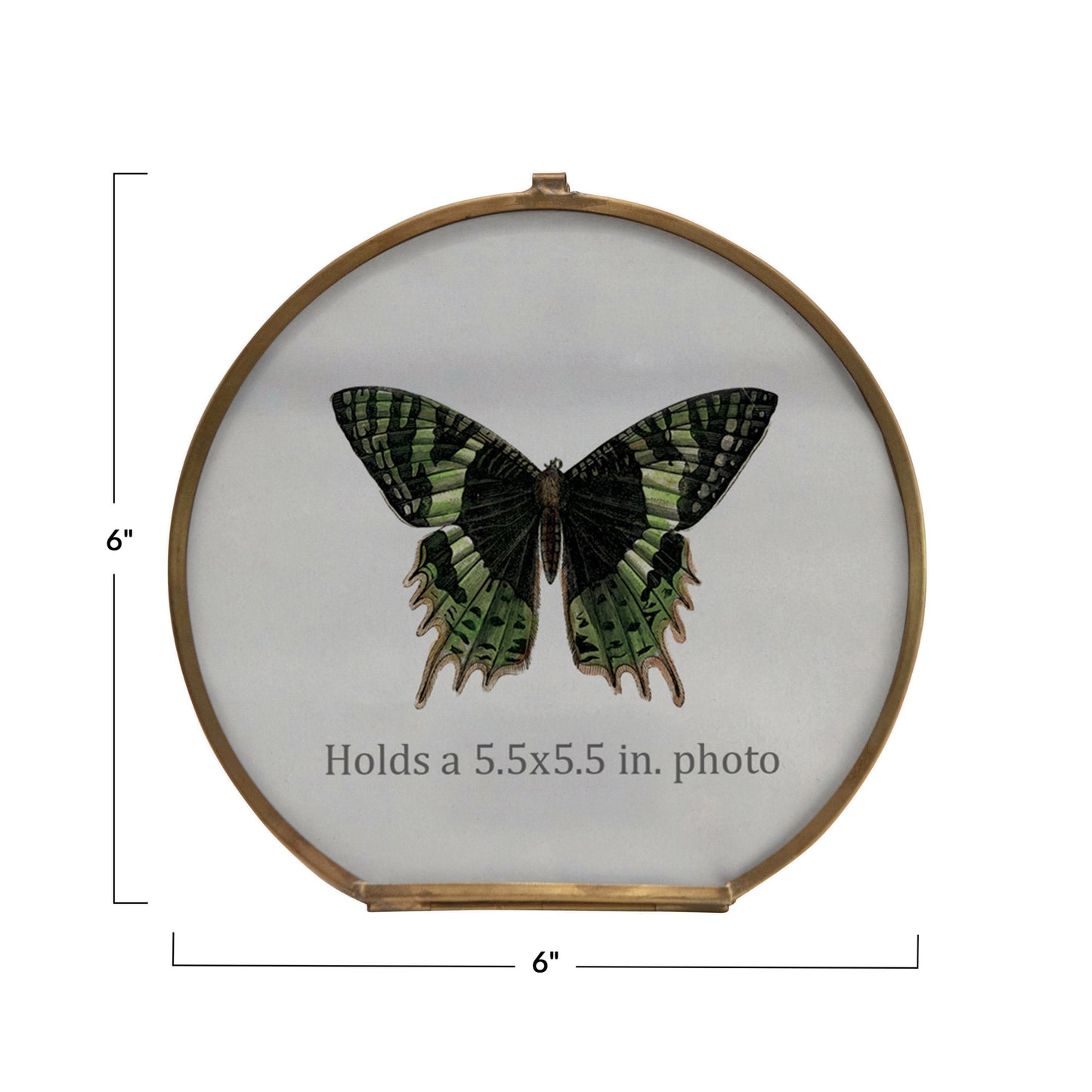 Brass & Glass Photo Frame