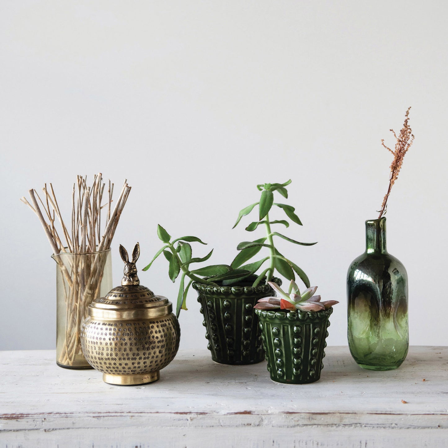 Metal Jar with Finial