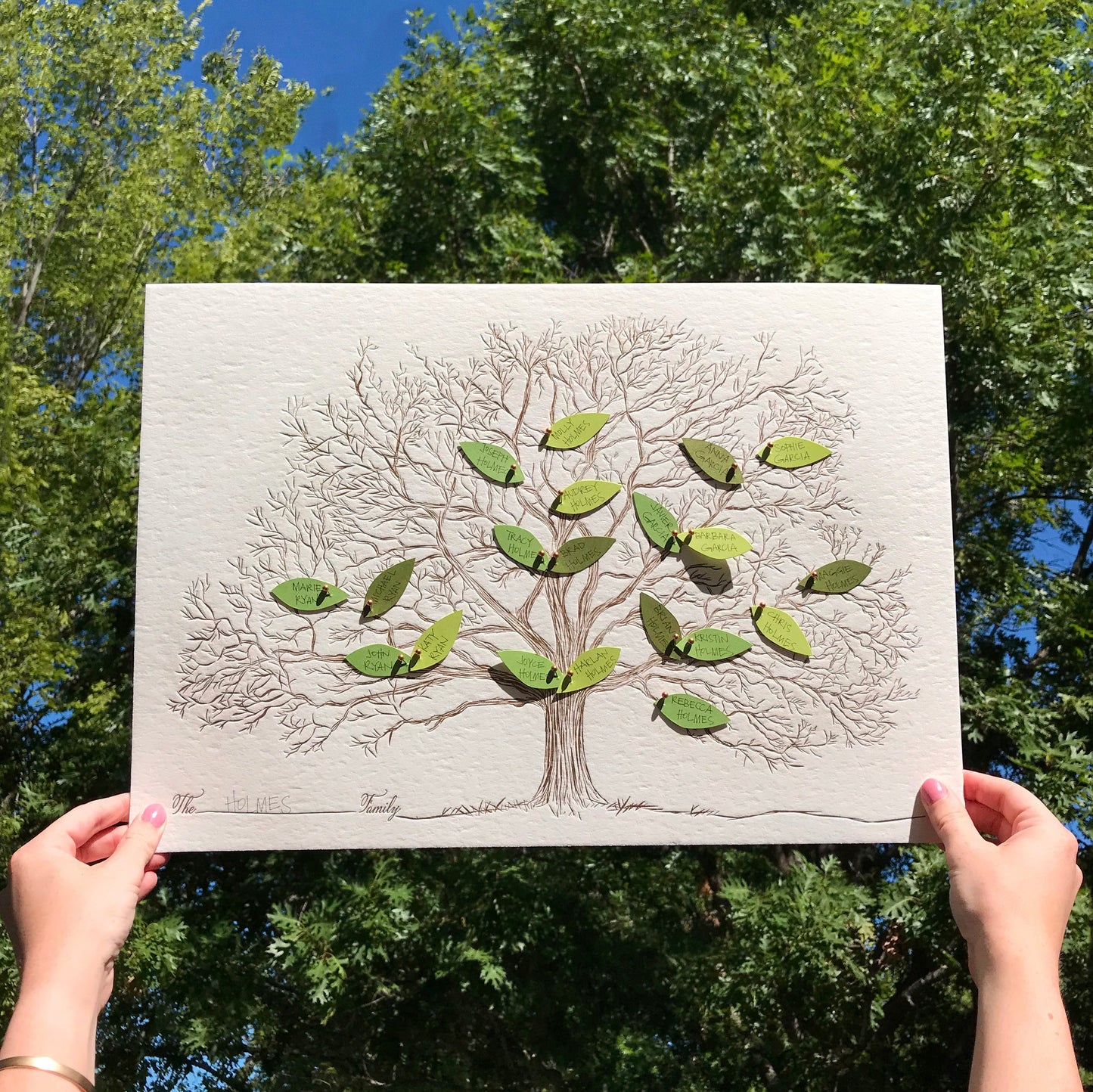 Letterpress Family Tree
