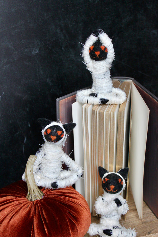 Handmade Yoga Mummy Cat