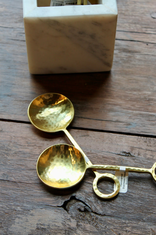 Hammered Stainless Steel Spoon