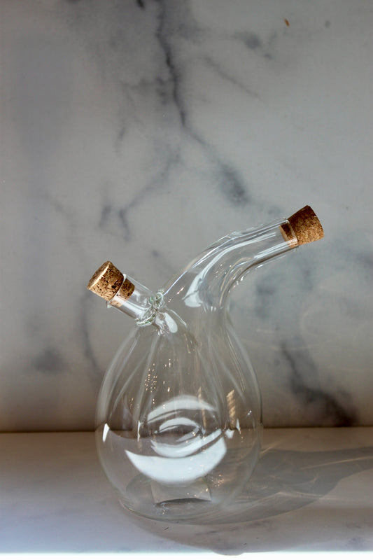 Glass Oil & Vinegar Cruet with Cork