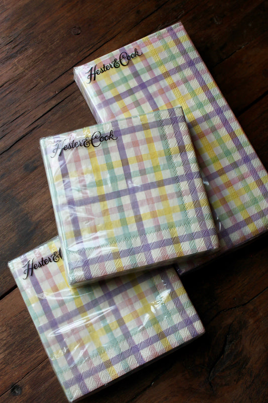 Spring Plaid Napkins