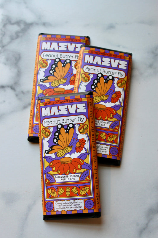 Peanut Butter-fly (Crunchy Peanut Butter) Truffle Bar