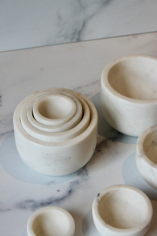 Set of Four Marble Bowls