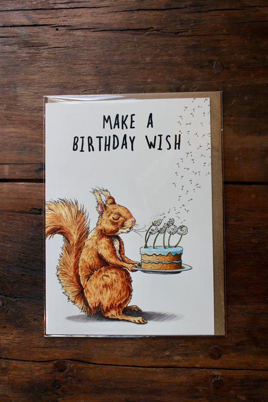 Squirrel Birthday Card