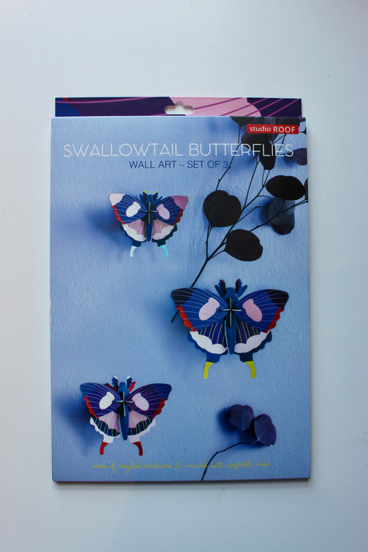 Swallowtail Butterflies (Set of 3)