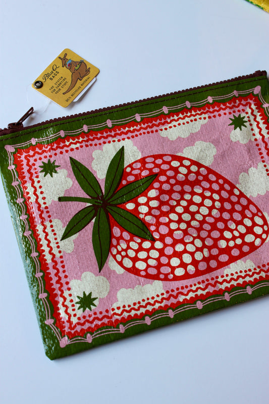 Strawberry Clouds Zipper Pouch