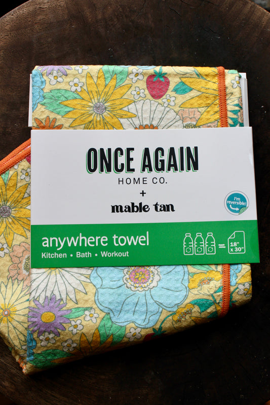 Anywhere Towel Reversible - MT Daisies: Yellow