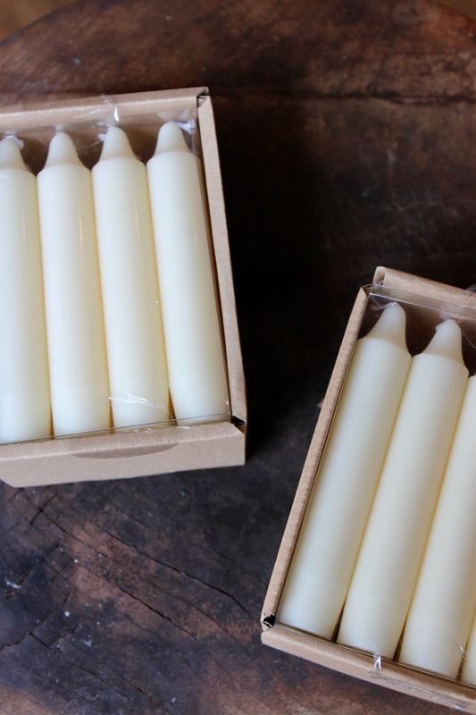 Unscented Short Taper Candles