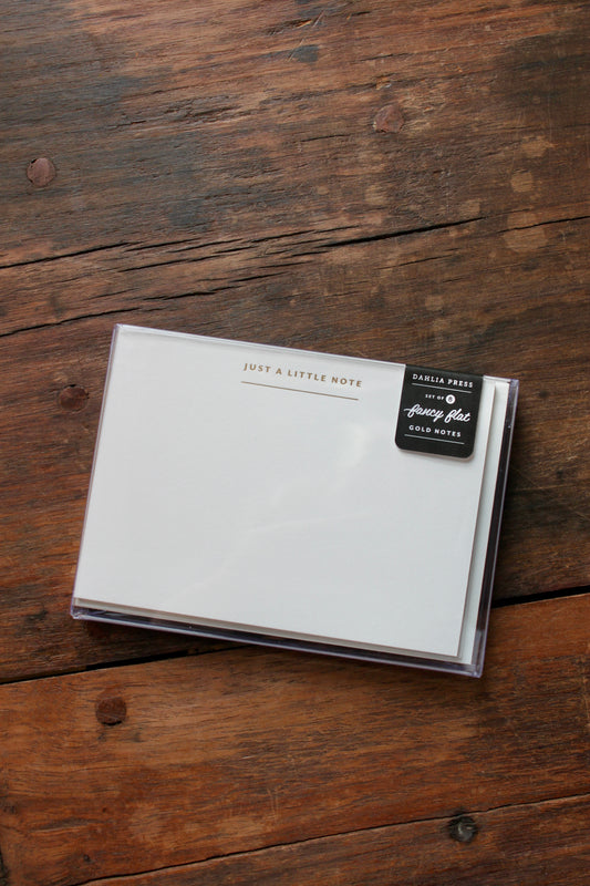 Just A Little Note Fancy Flat - (Set of 8)