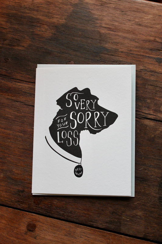 Sorry Dog - Condolences Card