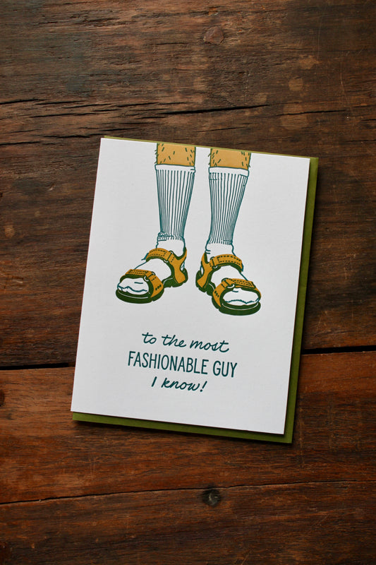 Fashionable Guy Card
