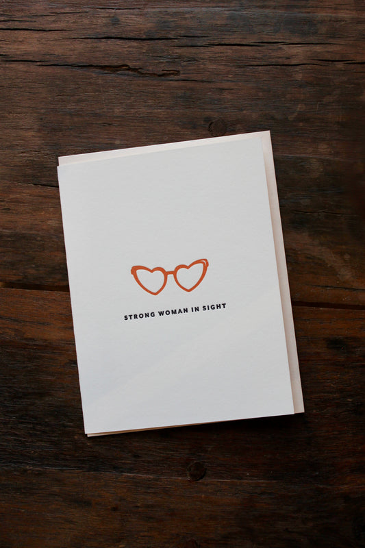 Strong Woman - Encouragement Card