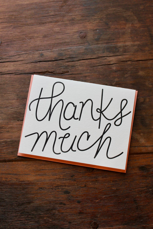 Thanks Much - Thank You Card