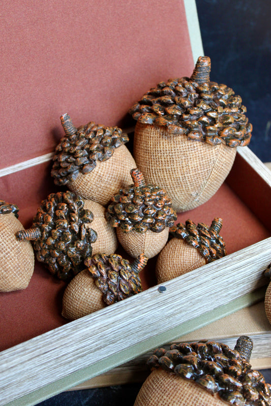 Light Brown Resin Acorn