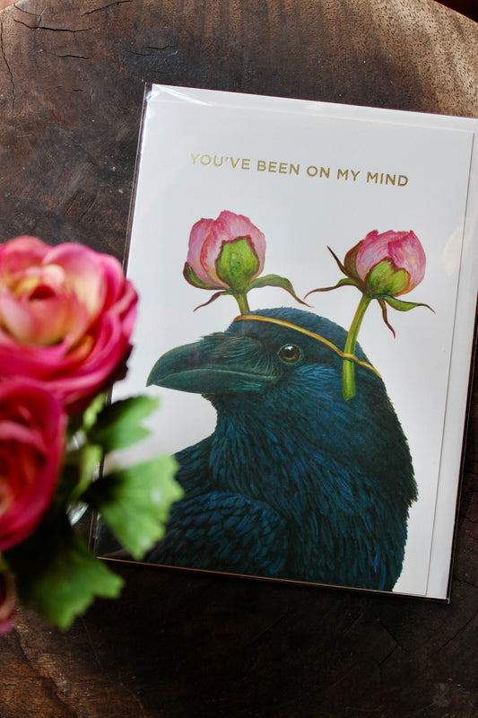On My Mind Raven Card
