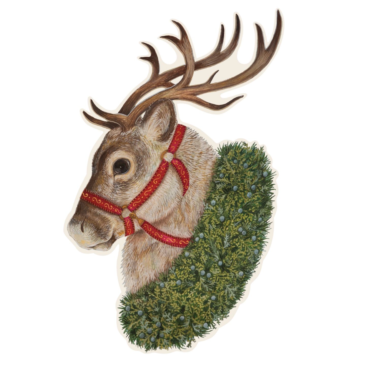 Die-Cut Reindeer Placemat - 12 Sheets