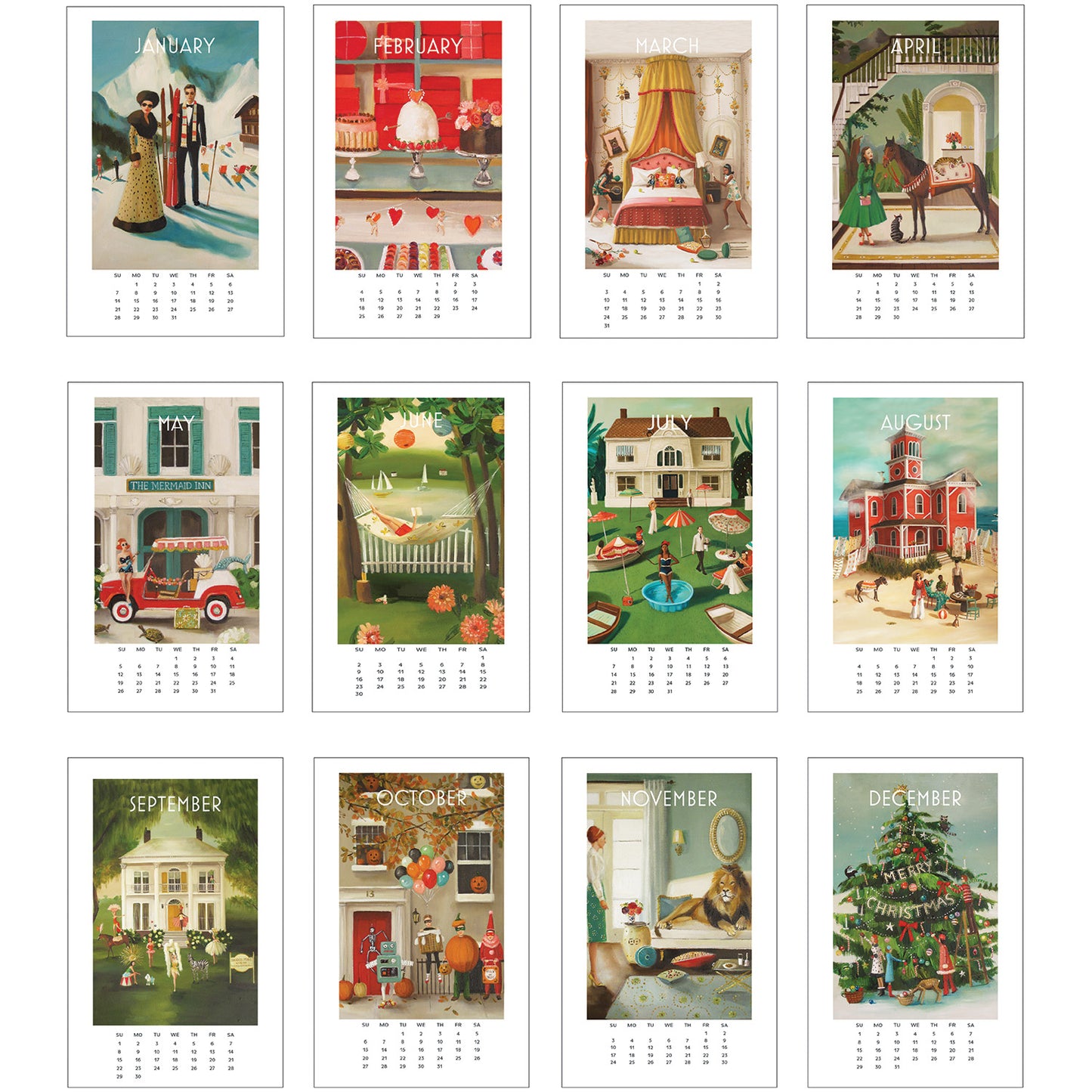 Petite Whimsical Worlds Calendar