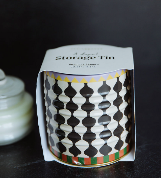 B&W Wavy Storage Tin