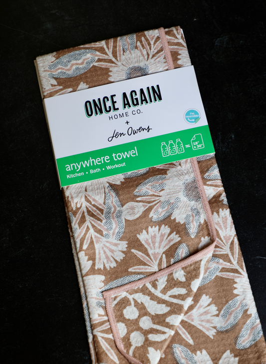Anywhere Towel Reversible - Jen Owens Pauline: Pecan