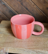10 oz. Hand-Painted Stoneware Striped Mug