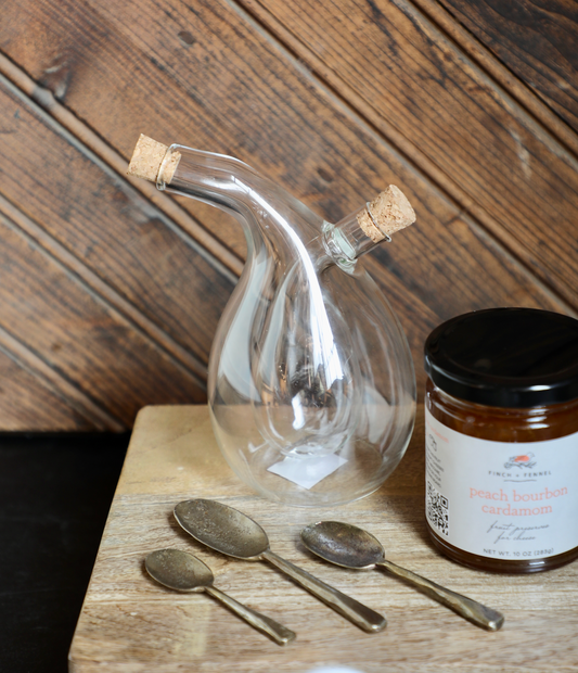 Glass Oil & Vinegar Cruet with Cork