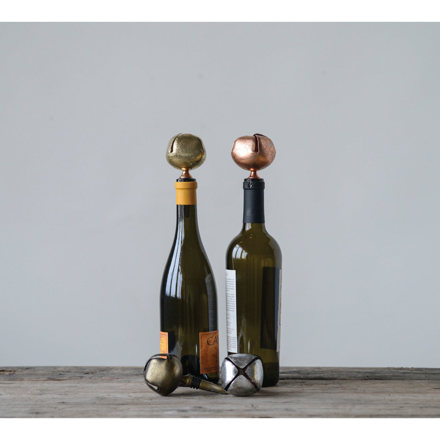 2.5"L x 5"H Metal Bottle Stopper