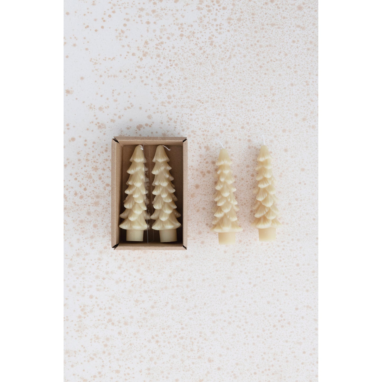 Unscented Tree Shaped Taper Candles