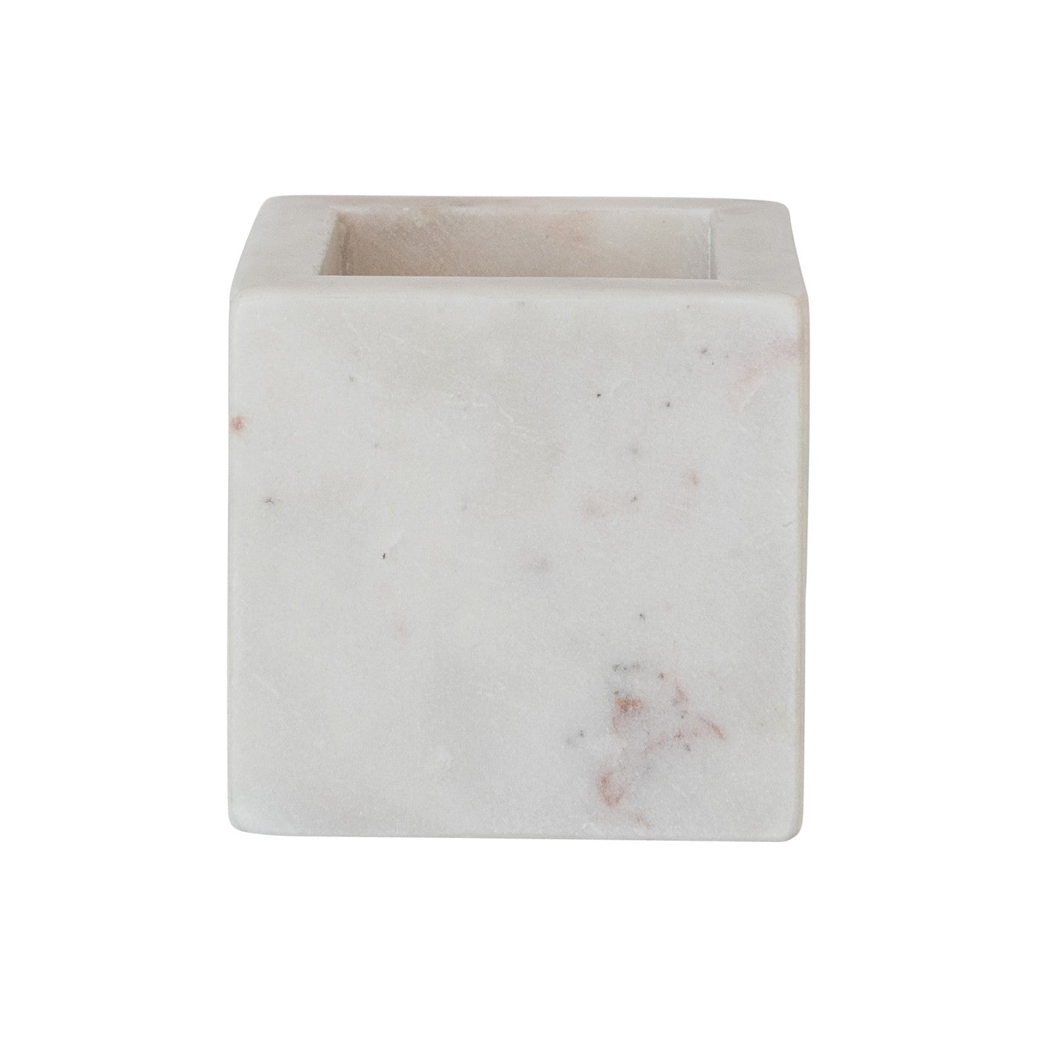 Marble Container, White