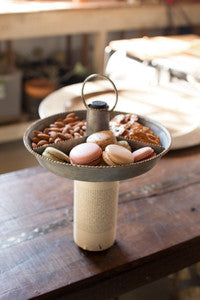 Zinc Serving Bottle Topper