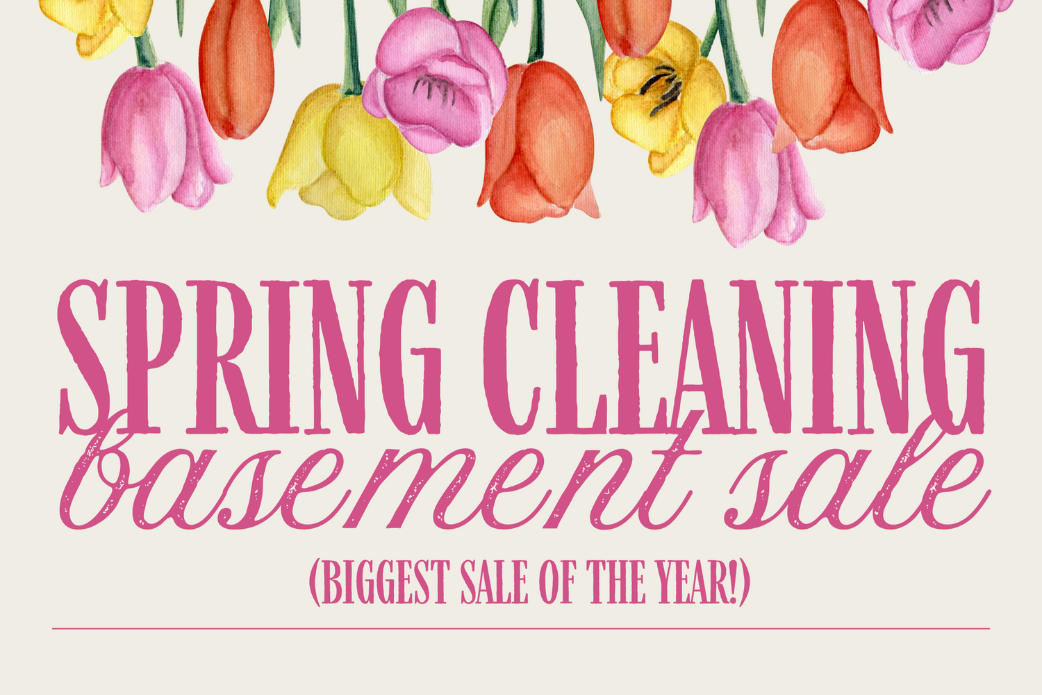 Spring Cleaning Sale!