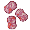 Reusable Sponges (Set of 3) - Jen Owens Manuette: Beet Red