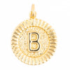 Circle Letter Charm