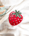 Cast Iron Strawberry Shaped Soap Dish, Red & Green