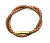 Flint Braided Bracelet: Brown / L
