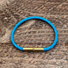 Flint Single Waxed Canvas Bracelet: Black / Medium