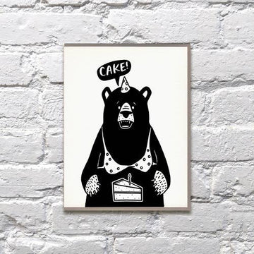 Bear Cake Card