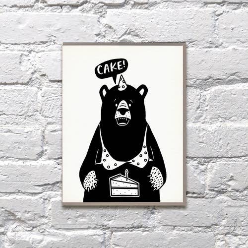 Bear Cake Card