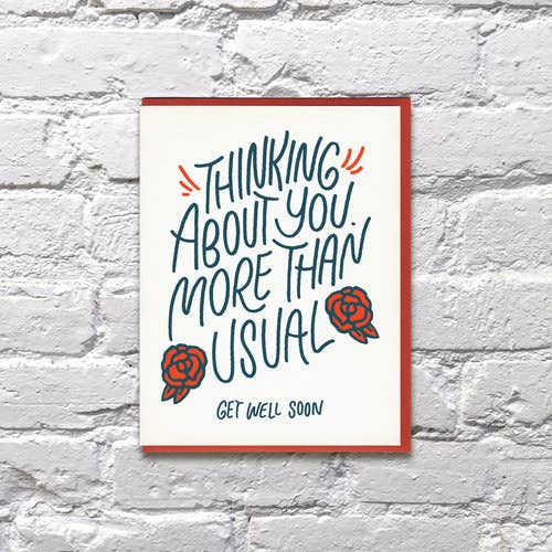 More Than Usual Card Get Well Card