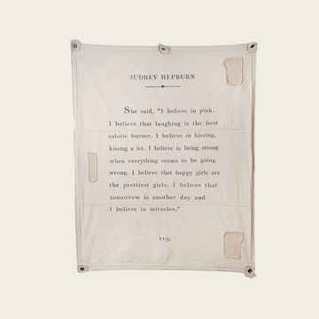 Audrey Hepburn Canvas Wall Hanging