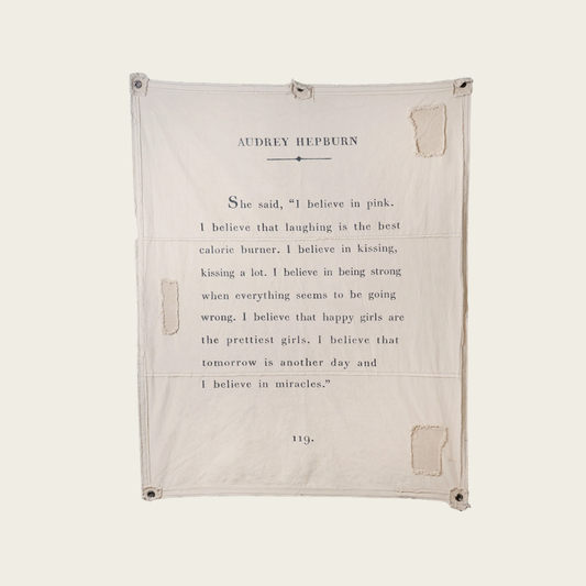 Audrey Hepburn Canvas Wall Hanging