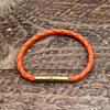 Flint Single Waxed Canvas Bracelet: Black / Medium