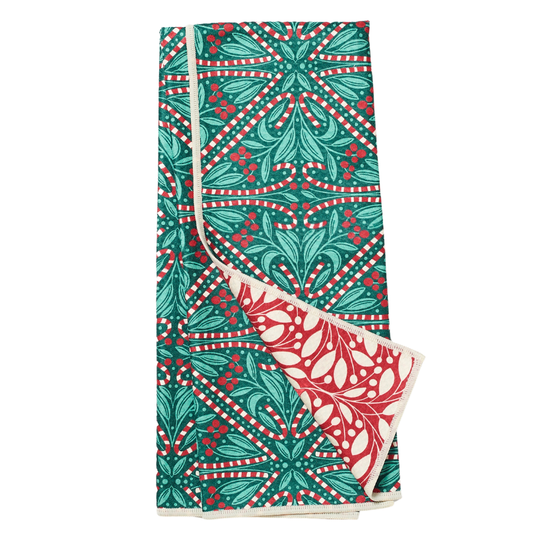 Anywhere Towel Reversible - RJW Candy Maze: Dark Green