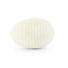 4.25" White Crochet Egg