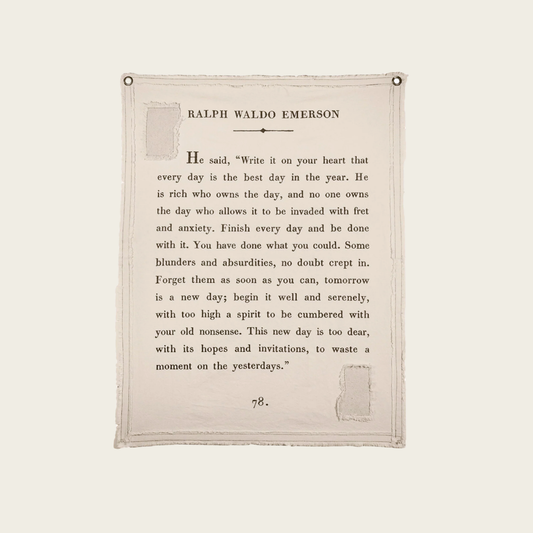 Canvas Wall Hanging - Ralph Waldo Emerson