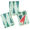 Mighty Mini Towel (Set of 3) Reversible - RJW Stripe Tree: Meadow Green