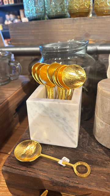 Hammered Stainless Steel Spoon